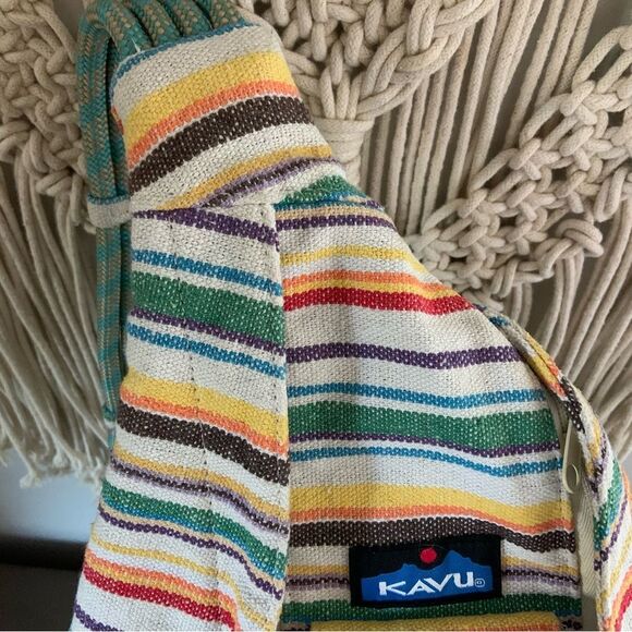 KAVU Interwoven Prism Stripe Rope Sling Bag - Picture 5 of 16